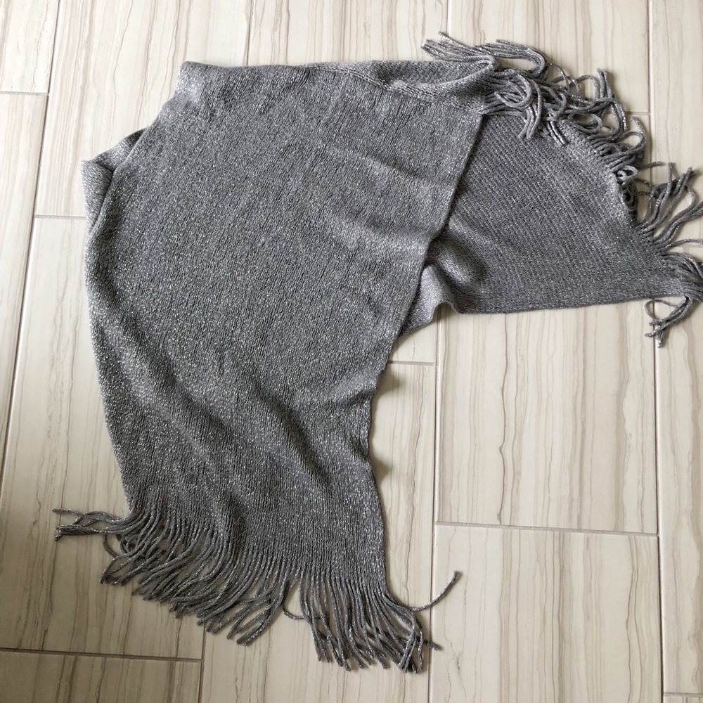 Grey poncho sweater